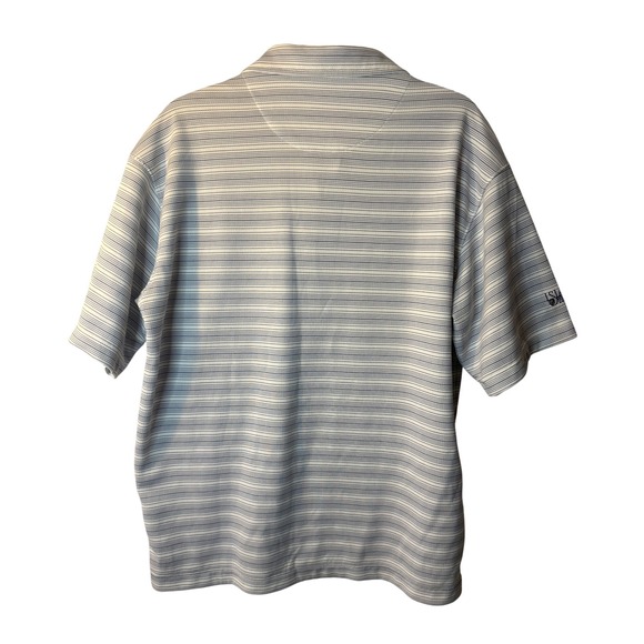 Nike Men's L Golf Polo Island Country Club Short Sleeve Striped Dry Fit - Picture 2 of 6